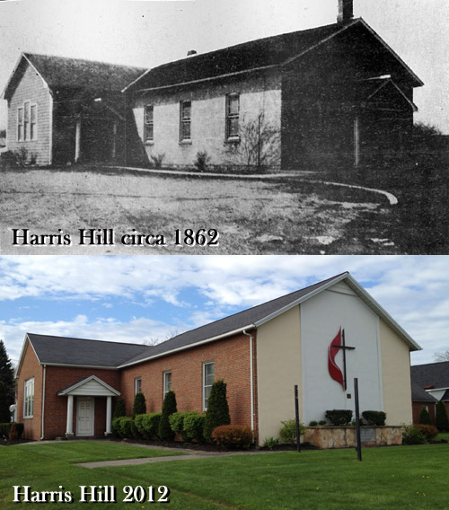 Harris Hill circa 1862 vs Harris Hill 2012